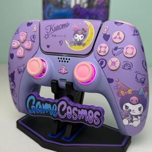 Sony Purple and Pink Kuromi-Themed Wireless Game Controller